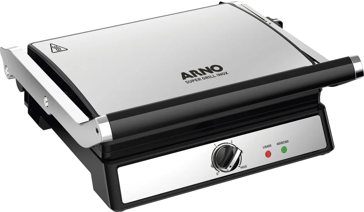 Grill Arno Super Grill XL GGRA inox, aberto