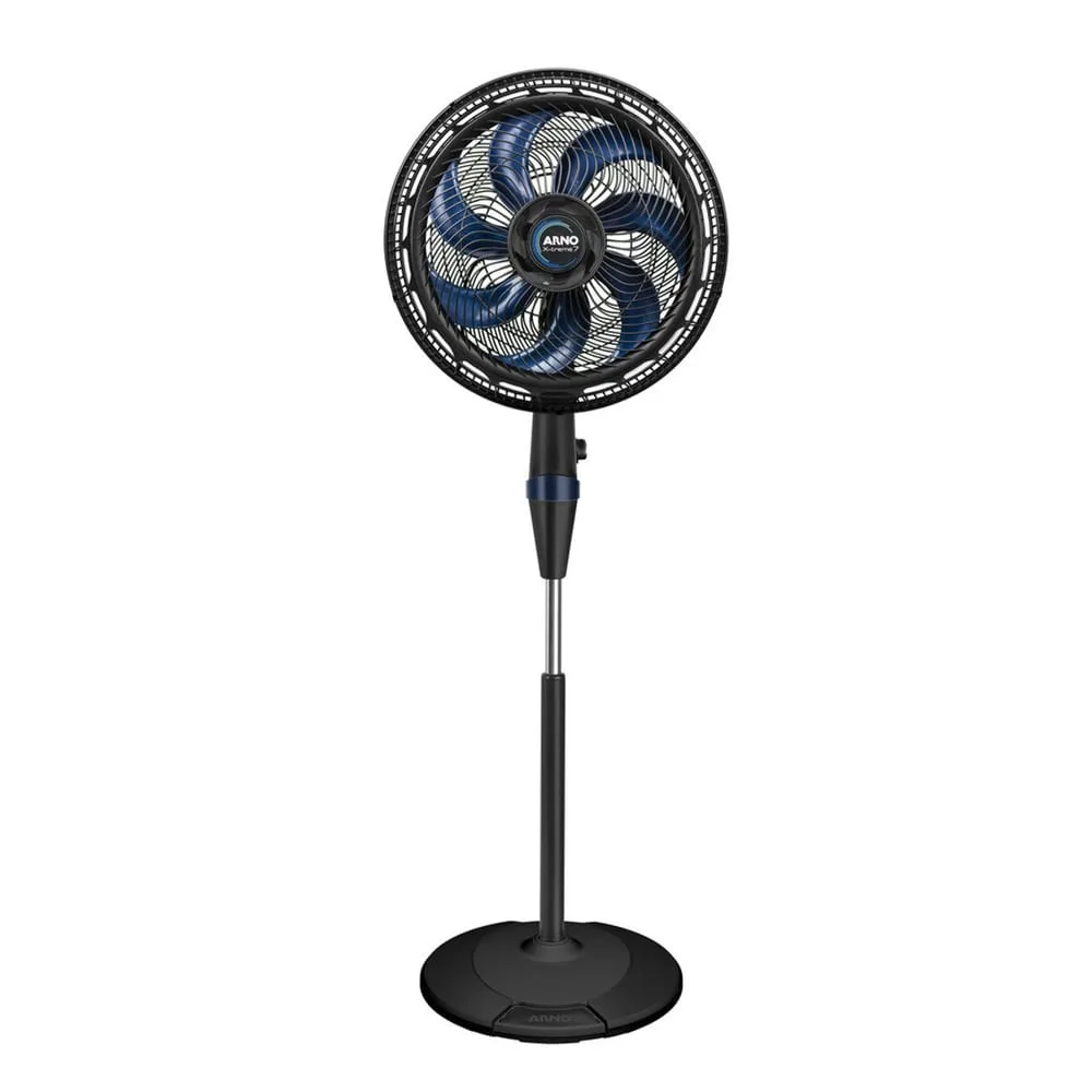 Ventilador de coluna Arno X-TREME 7 preto e azul-escuro, de 7 pás