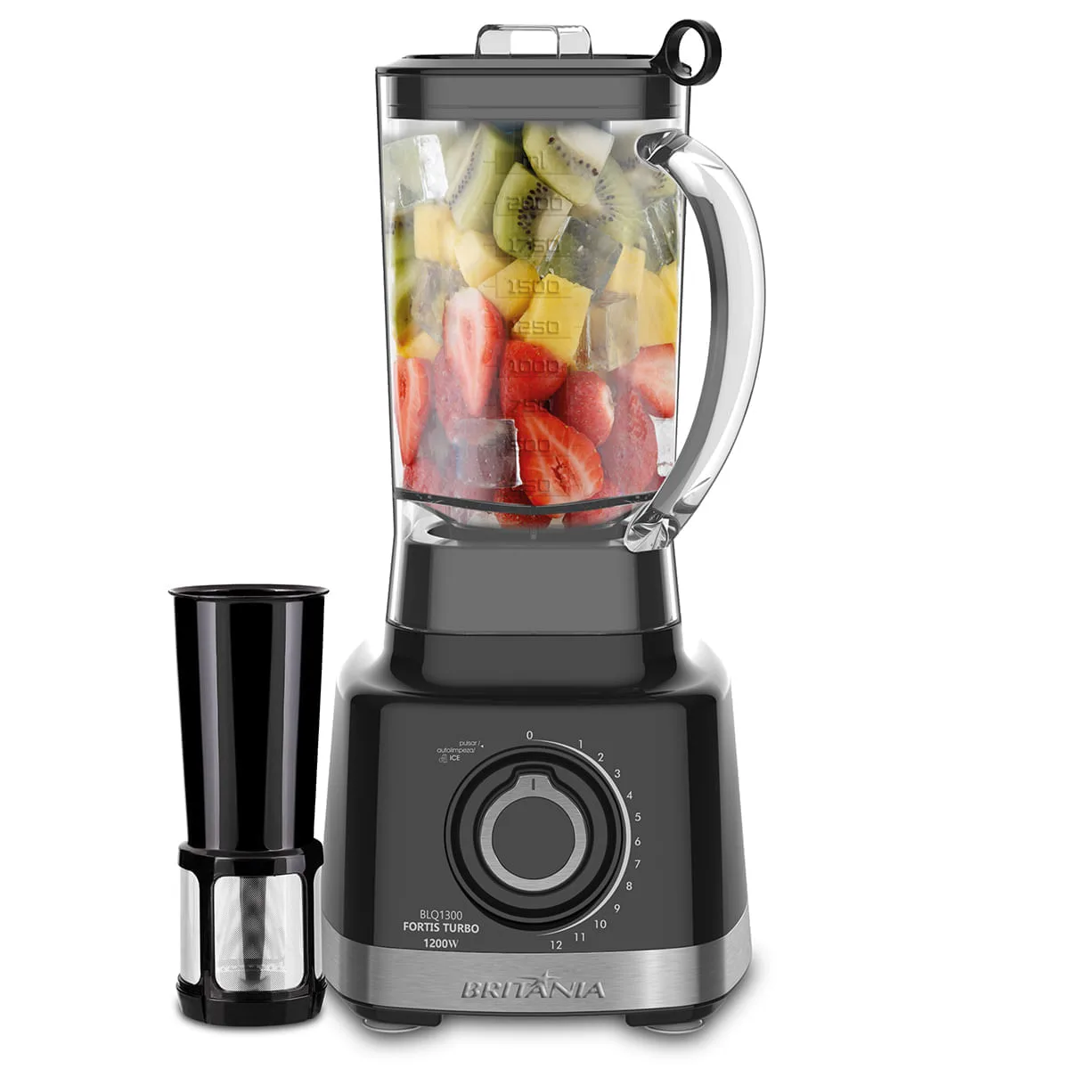 Liquidificador Britânia Turbo BLQ1300P preto
