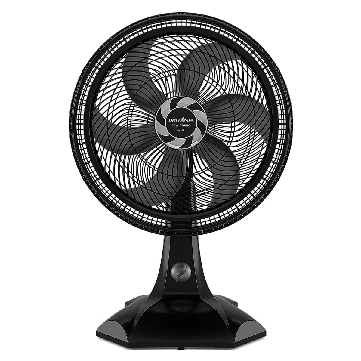 Ventilador Britânia BVT301 preto, de mesa e parede