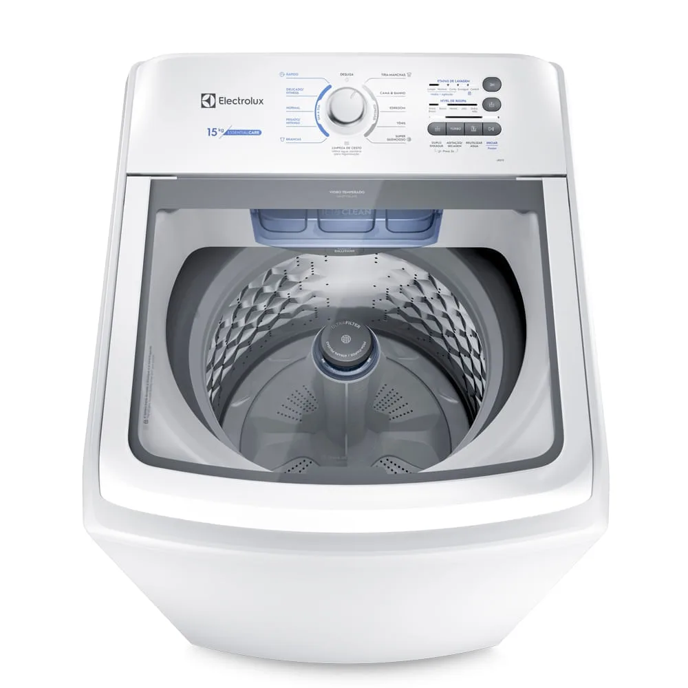 Máquina de lavar Electrolux LED15 branca, de carga superior