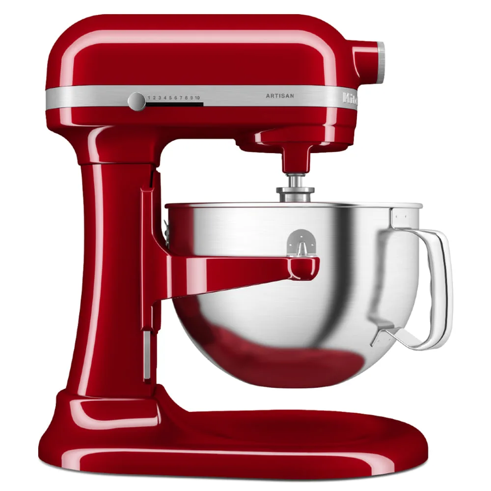 Batedeira KitchenAid Bowl-Lift vermelha de 5,6 L, com a tigela suspensa por alavanca