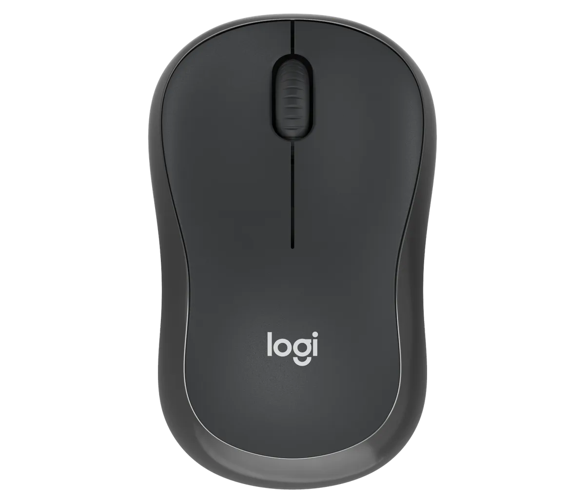 Mouse sem fio Logitech M240 Silent grafite, visto de cima