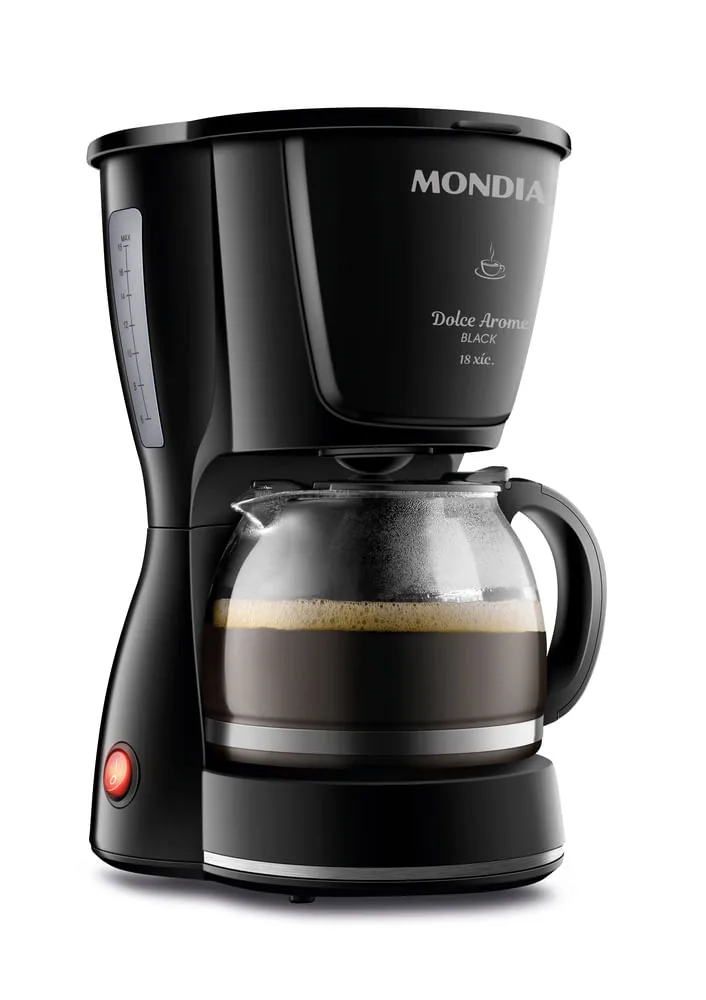 Cafeteira Mondial Dolce Arome C-30 preta com jarra de vidro