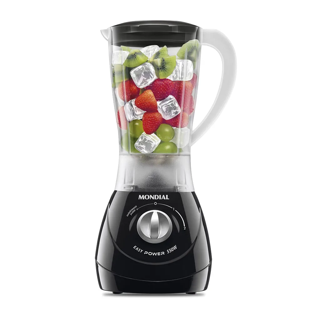 Liquidificador Mondial Easy Power L-550-B preto, compacto