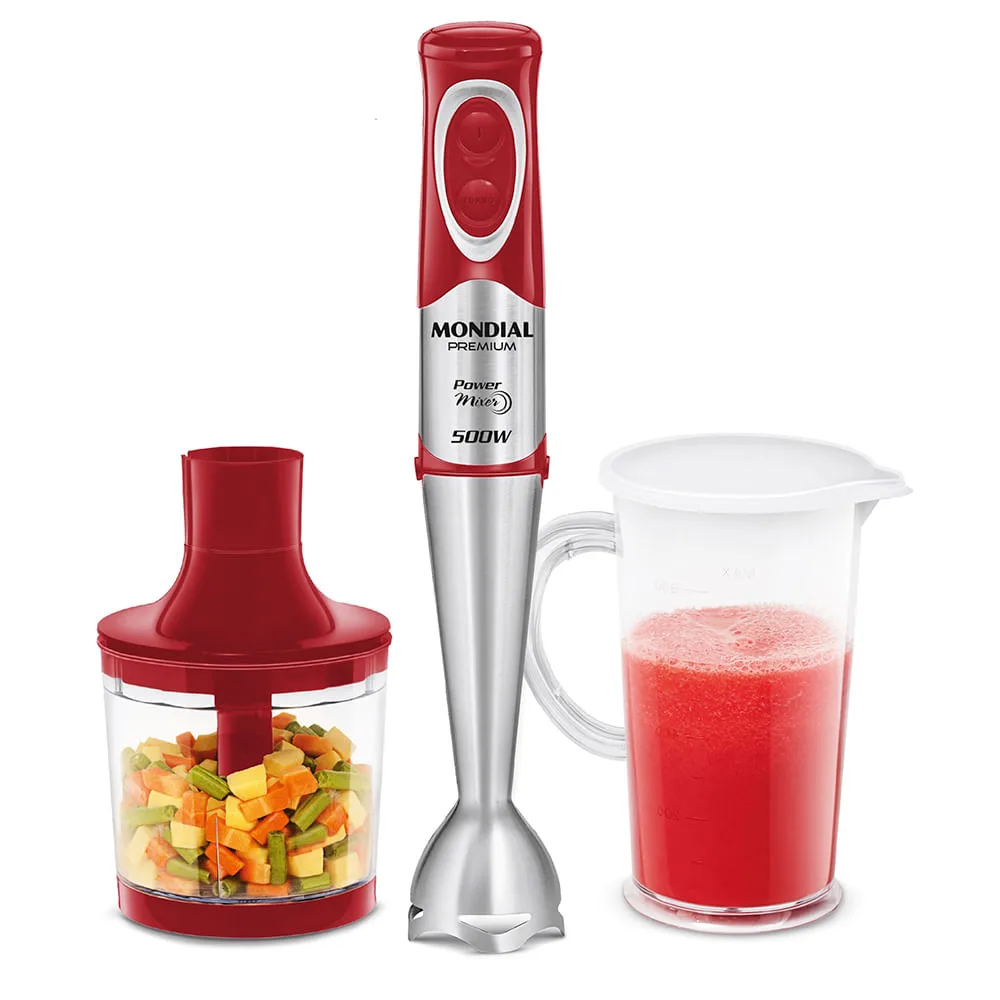 Mixer Mondial Power Premium M-10 vermelho com copo
