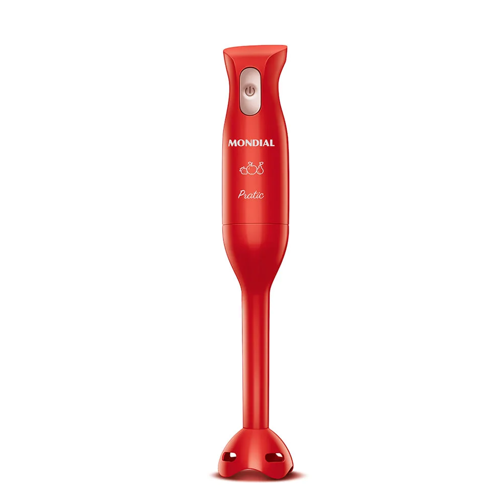 Mixer Mondial Pratic M-15-R vermelho, de haste