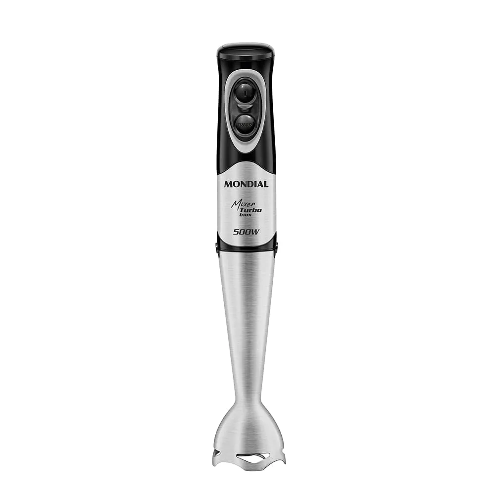 Mixer Mondial Turbo Inox M-16-BI preto e inox