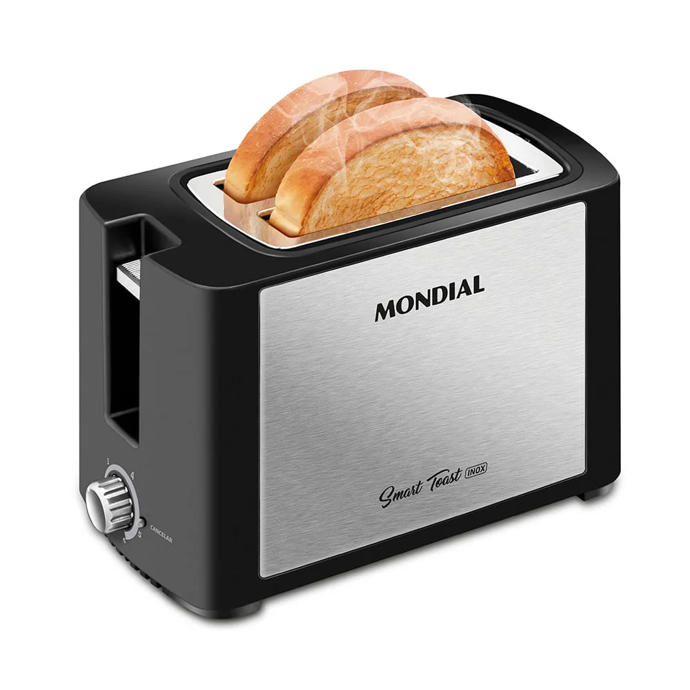 Tostador Mondial Smart Toast T-13 preto com inox