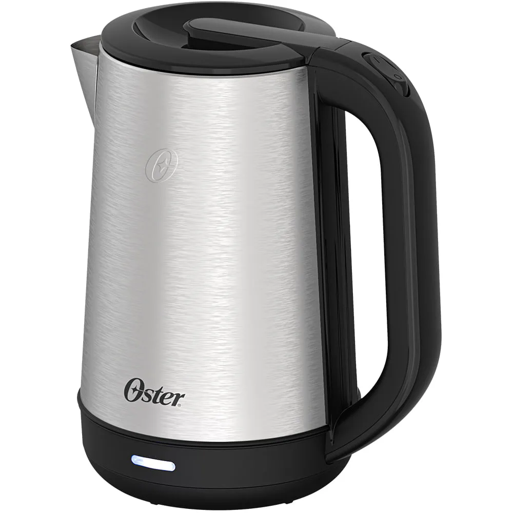 Chaleira elétrica Oster OCEL840 de aço inox, vista de frente