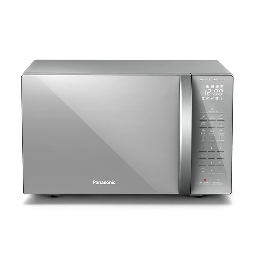 Micro-ondas Panasonic ST67 inox, visto de frente