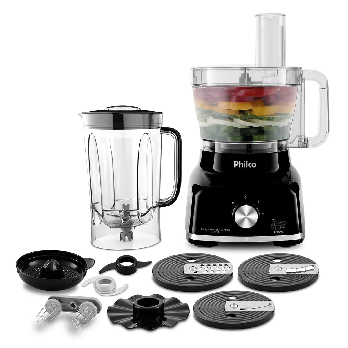 Processador Philco PMP1600P preto