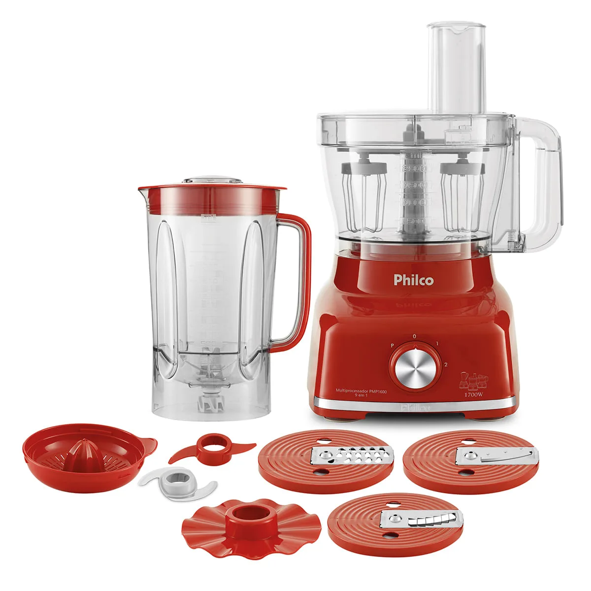 Processador Philco PMP1600V vermelho