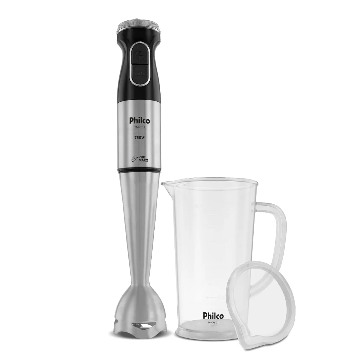 Mixer Philco PMXE01 preto e inox com copo