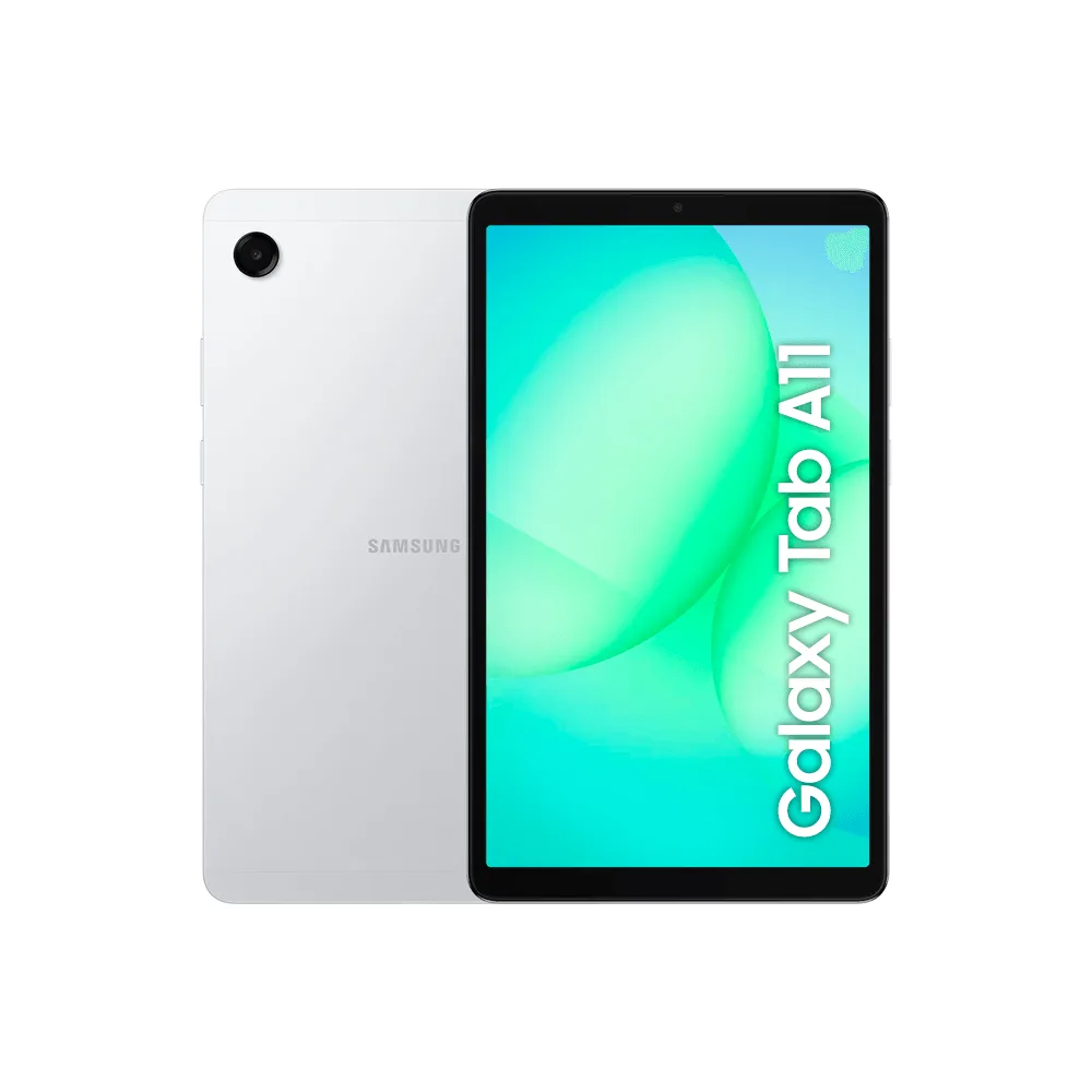Samsung Galaxy Tab A11 de 8,7 polegadas, cinza, visto de frente