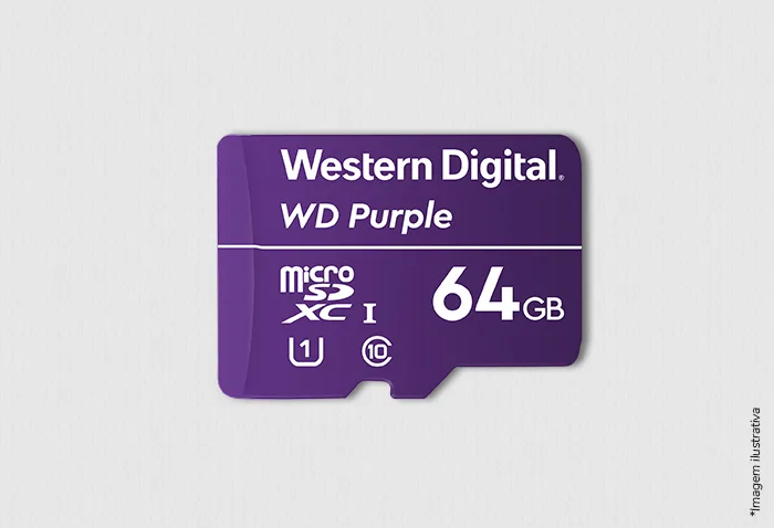 Cartão microSD WD Purple de 64 GB, roxo